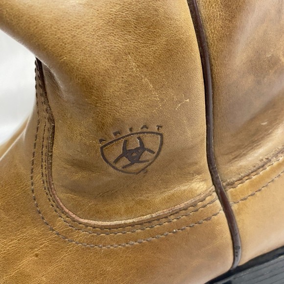 Ariat Heritage Womens Roper Boots Camel Brown Cowgirl Western Leather Size 8 B - Picture 2 of 10